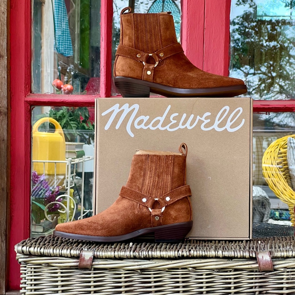 Madewell Santiago Suede Western Moto Boot